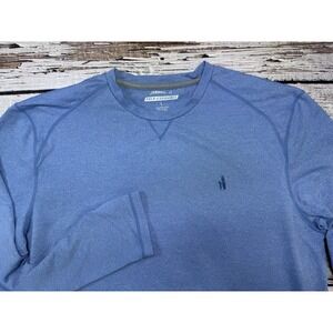 Johnnie O Shirt Mens XL Blue Long Sleeve Prep-Formance Performance Pullover Golf